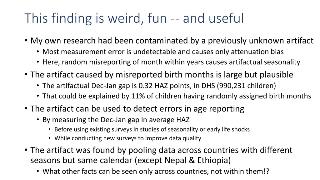 this finding is weird fun and useful