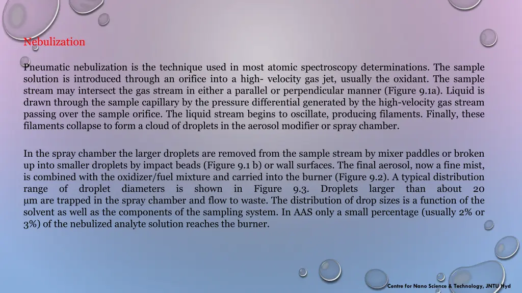 nebulization