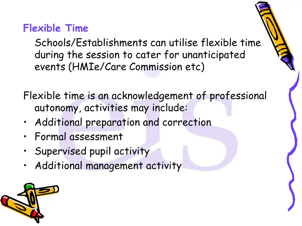 flexible time schools establishments can utilise