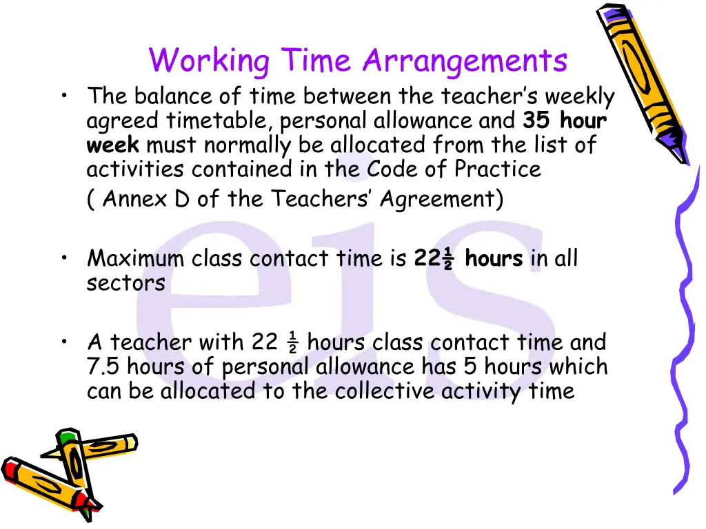 working time arrangements the balance of time