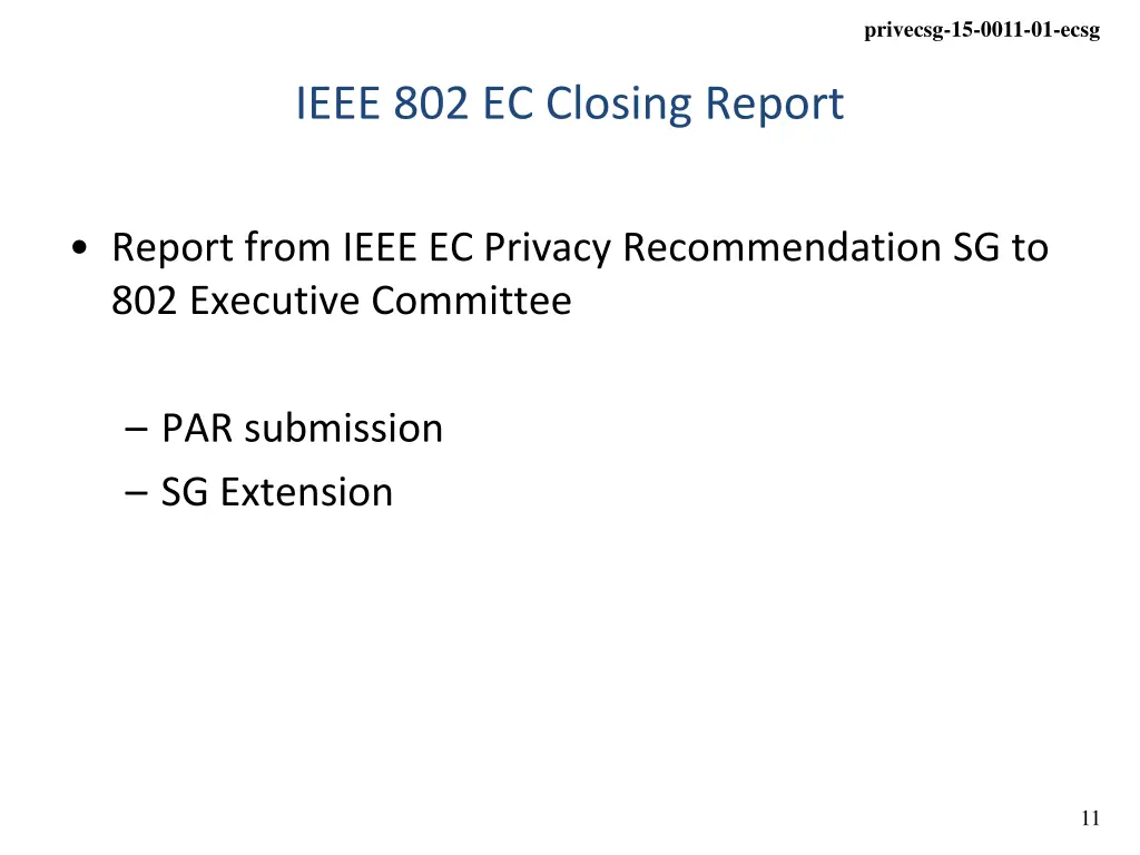 privecsg 15 0011 01 ecsg 10