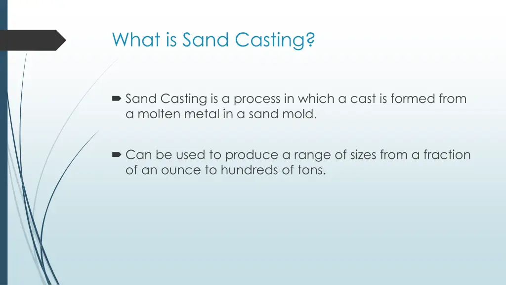 what is sand casting