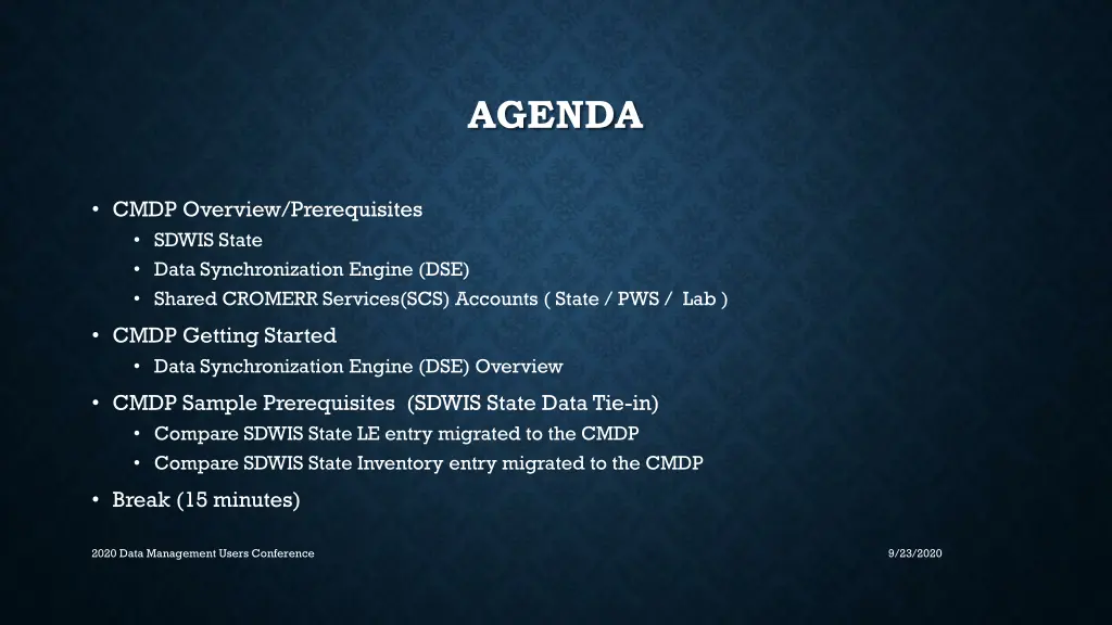 agenda