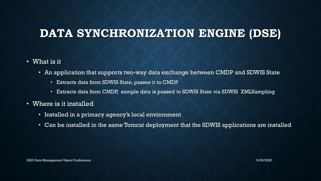 data synchronization engine dse 1