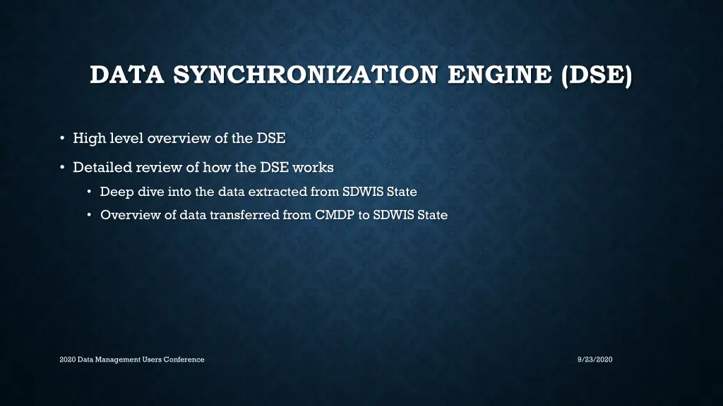 data synchronization engine dse