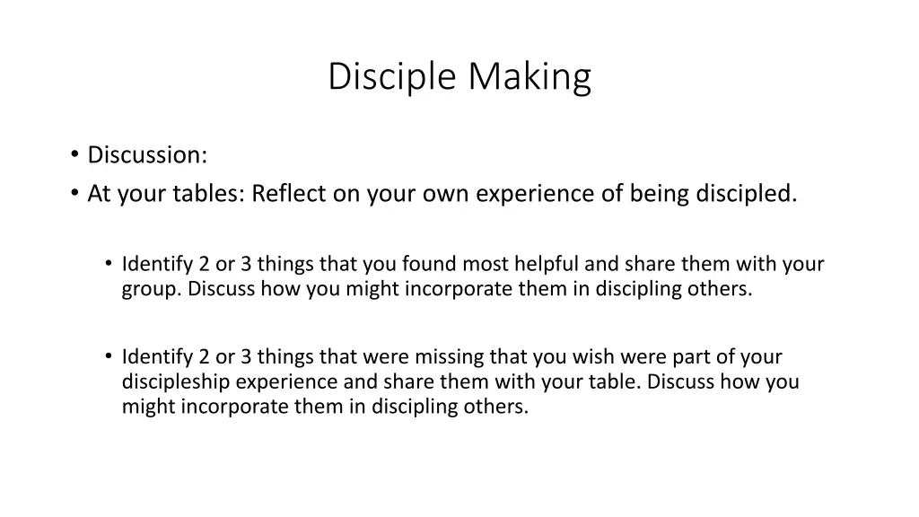 disciple making 17