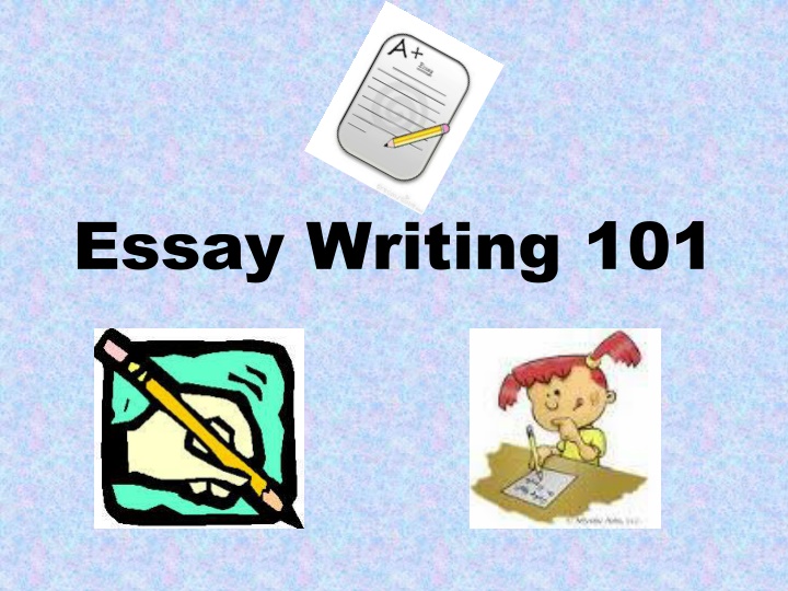 essay writing 101