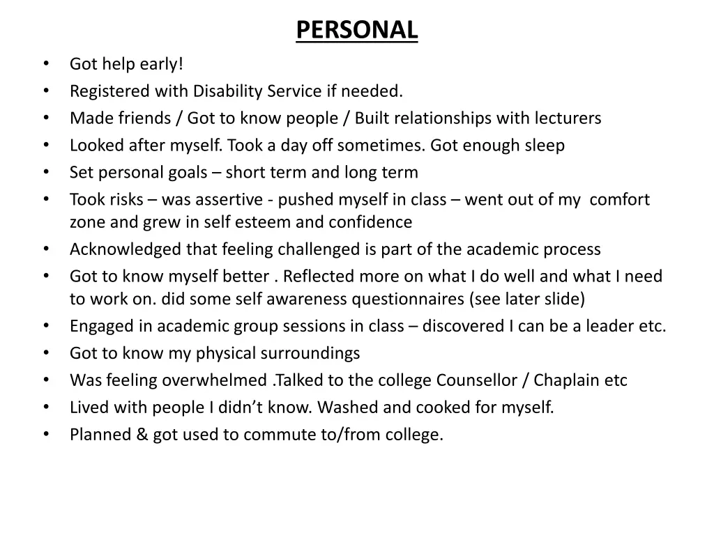 personal