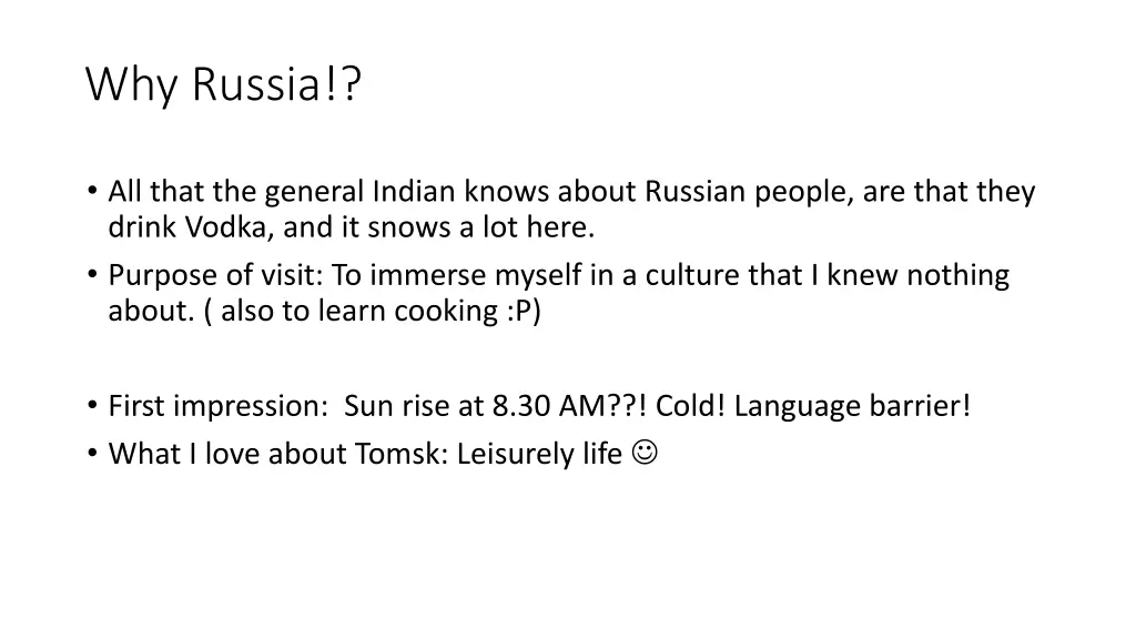 why russia