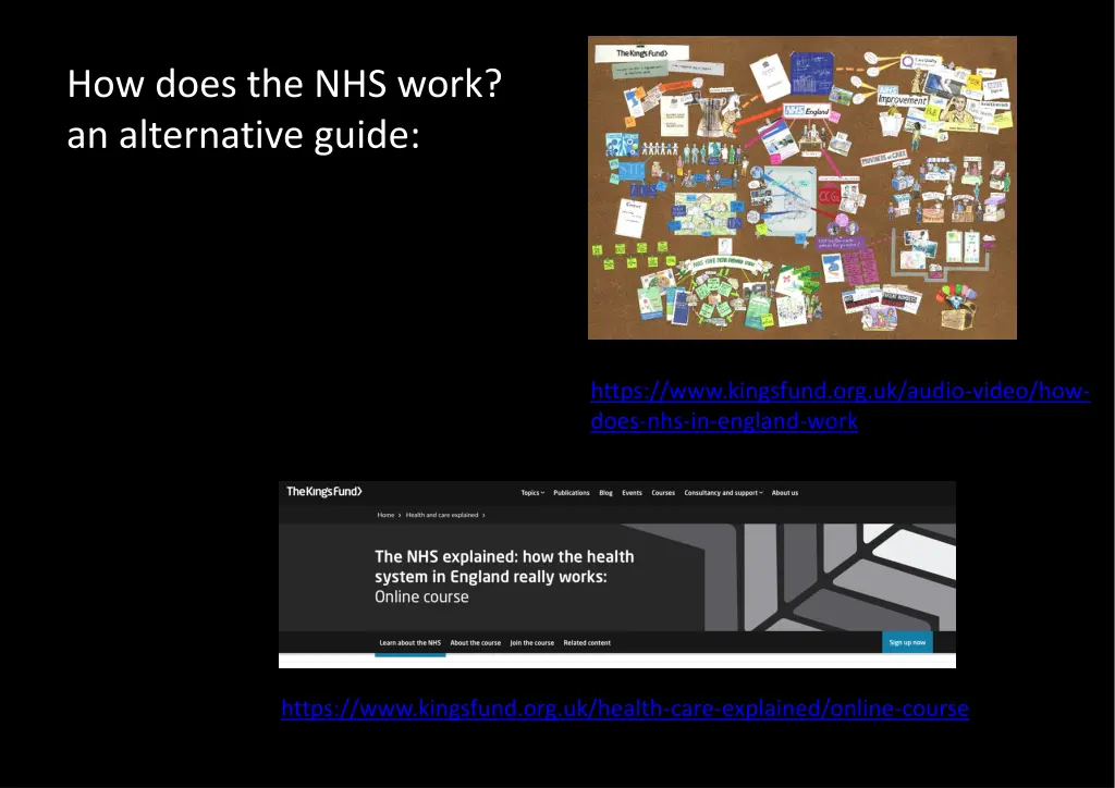 how does the nhs work an alternative guide