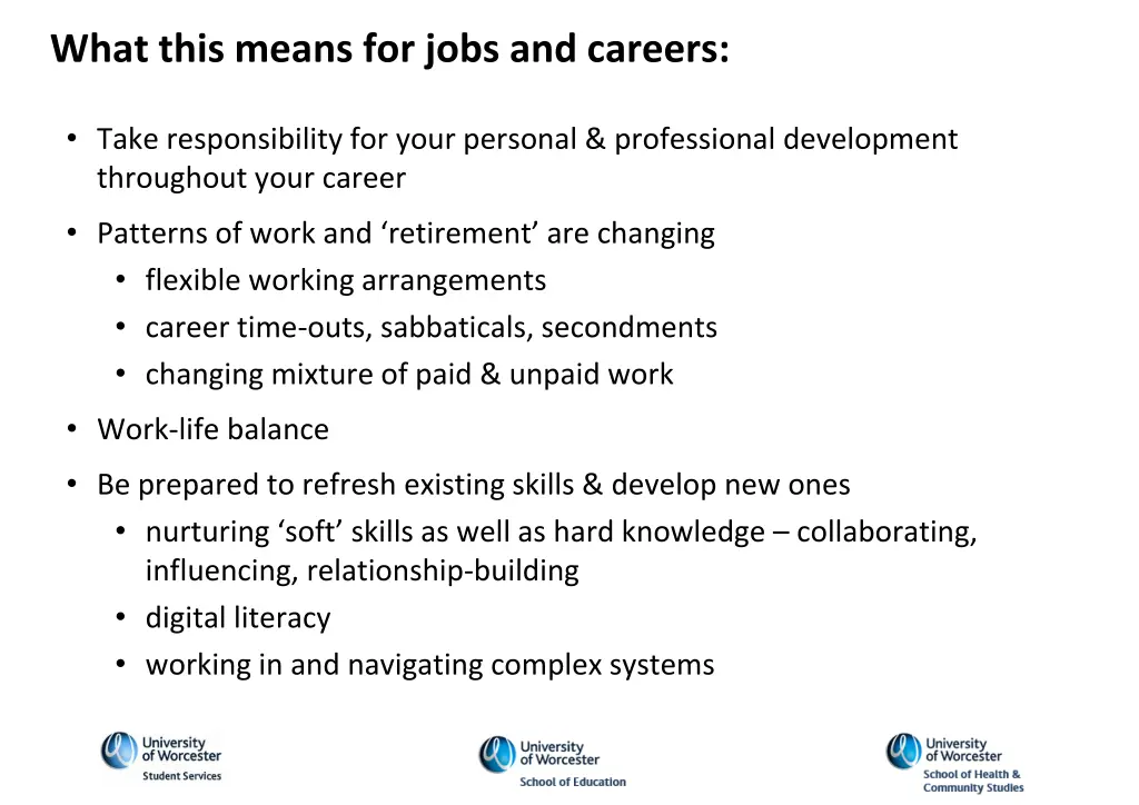 what this means for jobs and careers