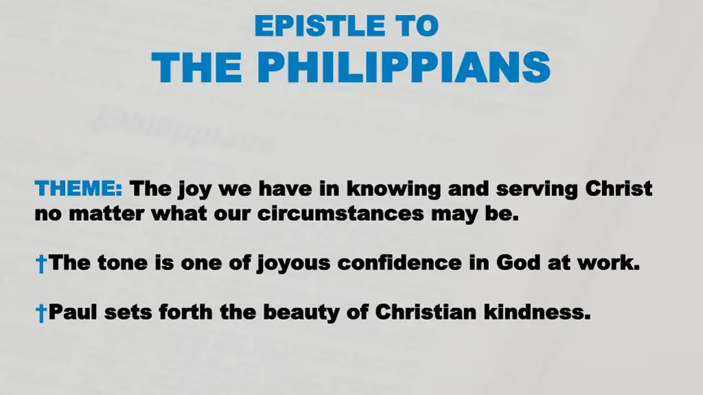 epistle to epistle to philippians 1