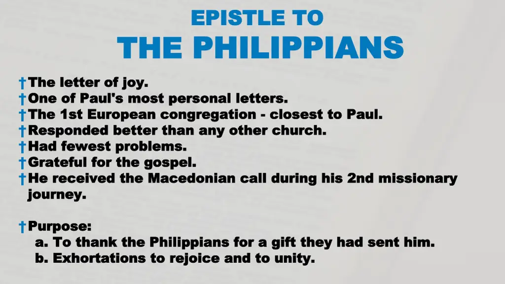 epistle to epistle to philippians
