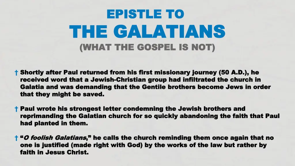epistle to epistle to the the galatians galatians 1
