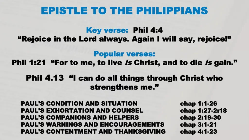 epistle to the philippians epistle