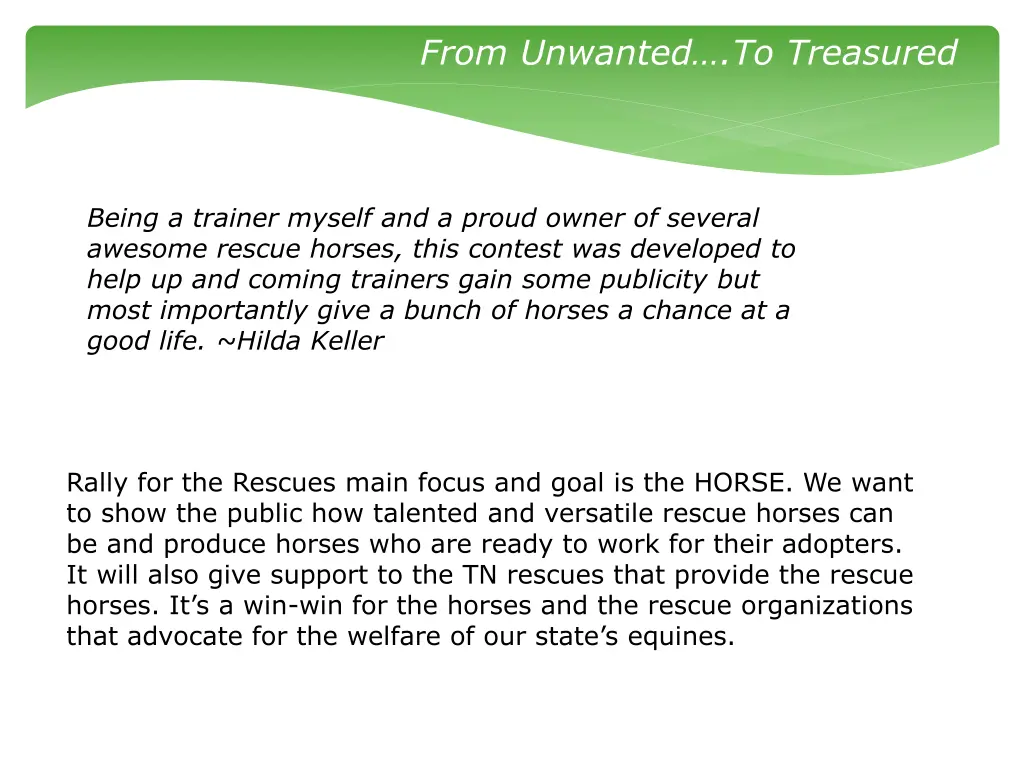 from unwanted to treasured