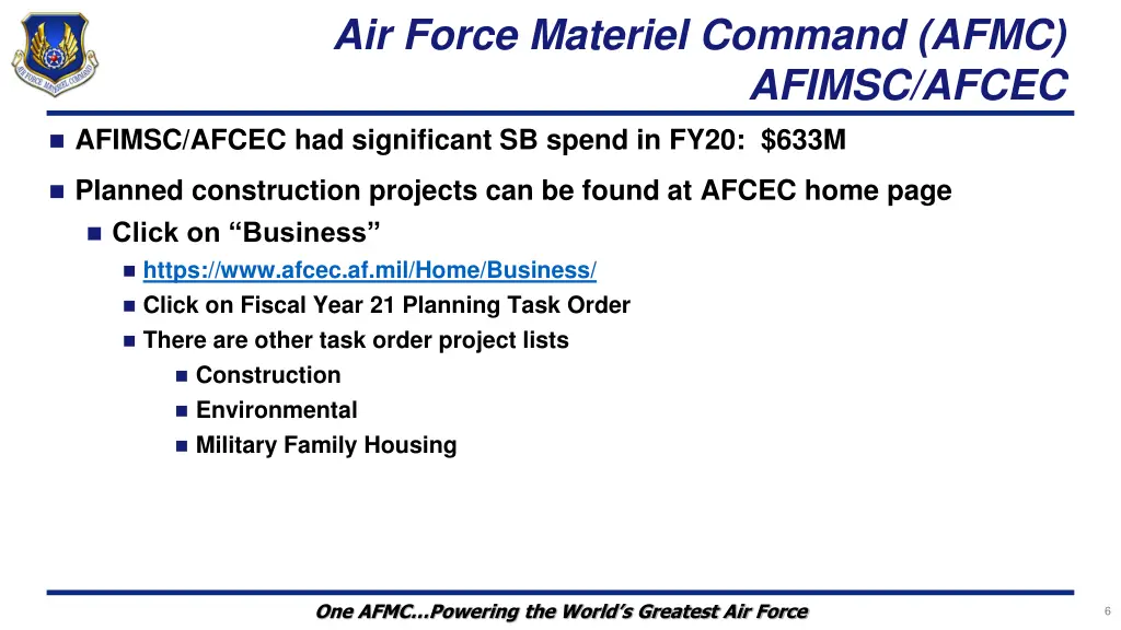air force materiel command afmc 1