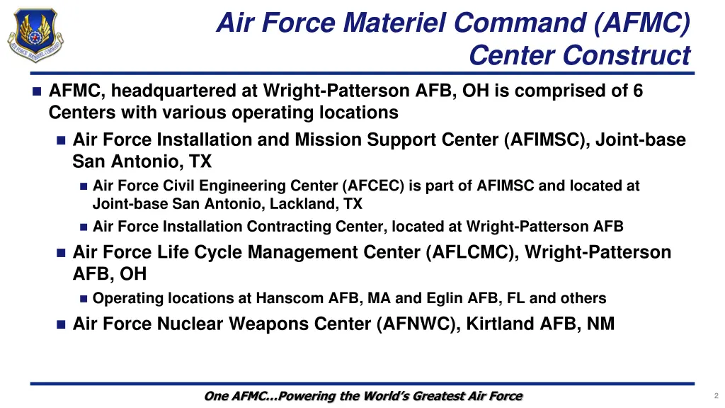 air force materiel command afmc