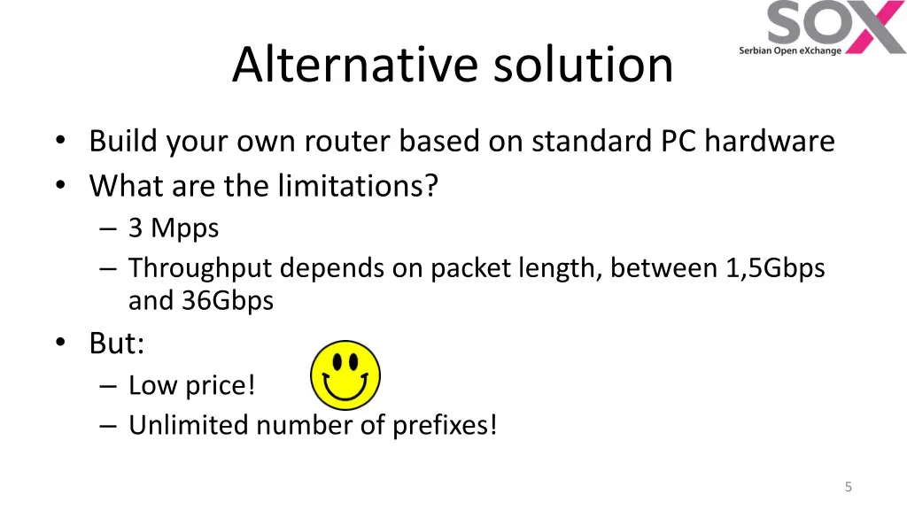 alternative solution