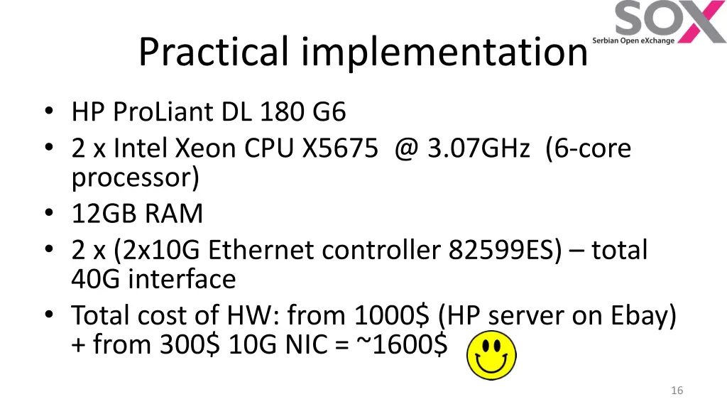 practical implementation