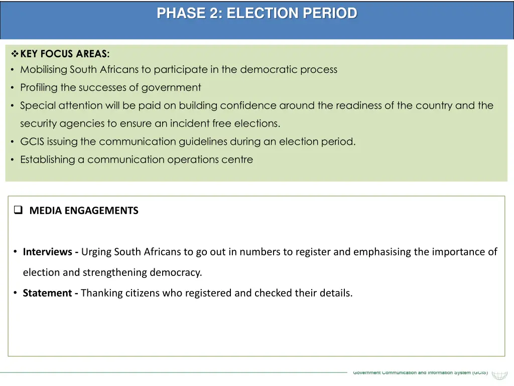 phase 2 election period