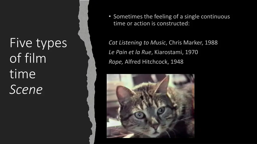 five types of film time scene