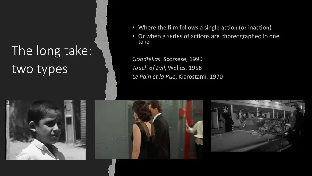 the long take two types