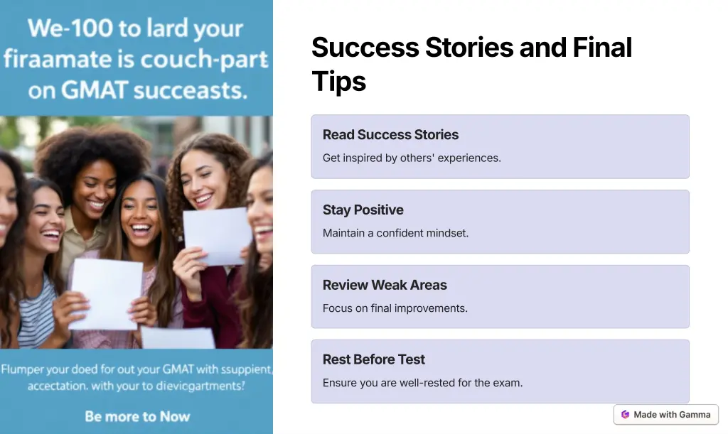 success stories and final tips