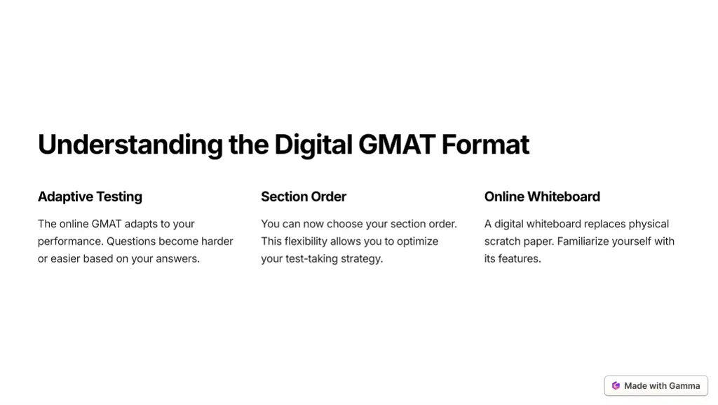 understanding the digital gmat format