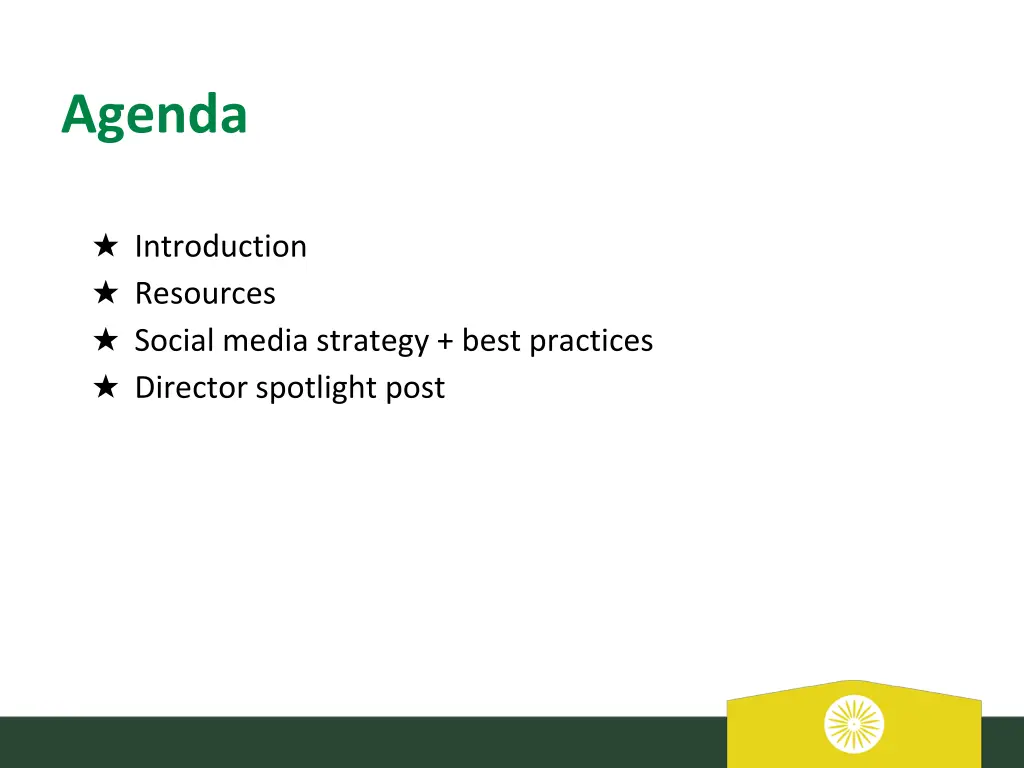 agenda