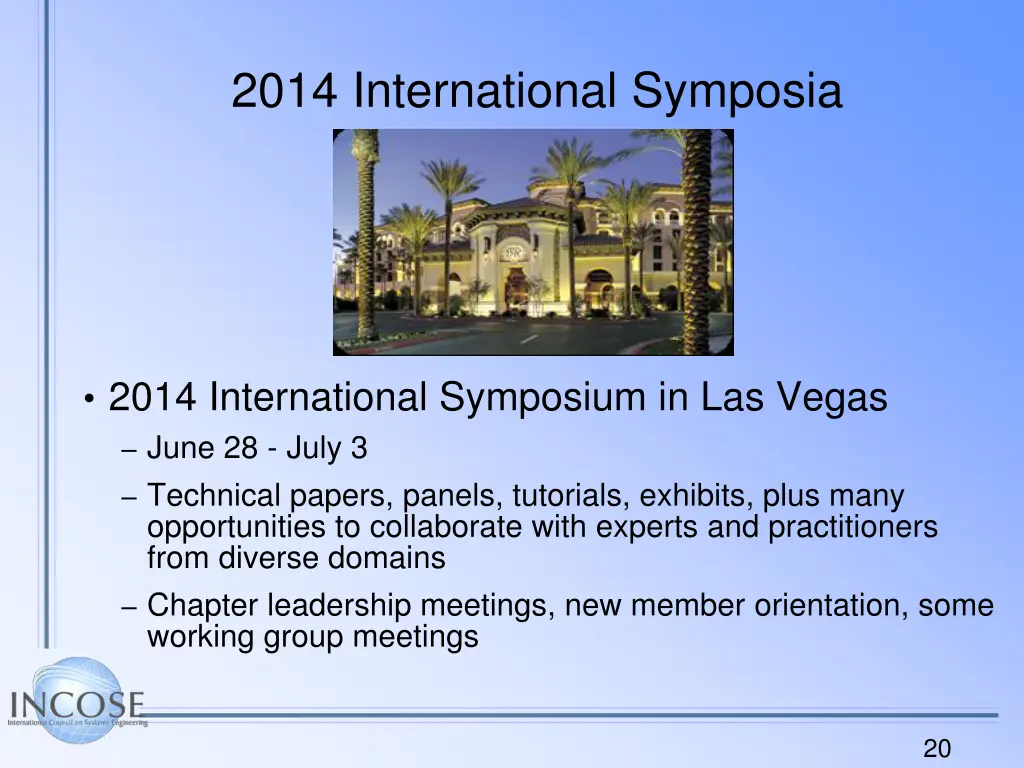 2014 international symposia