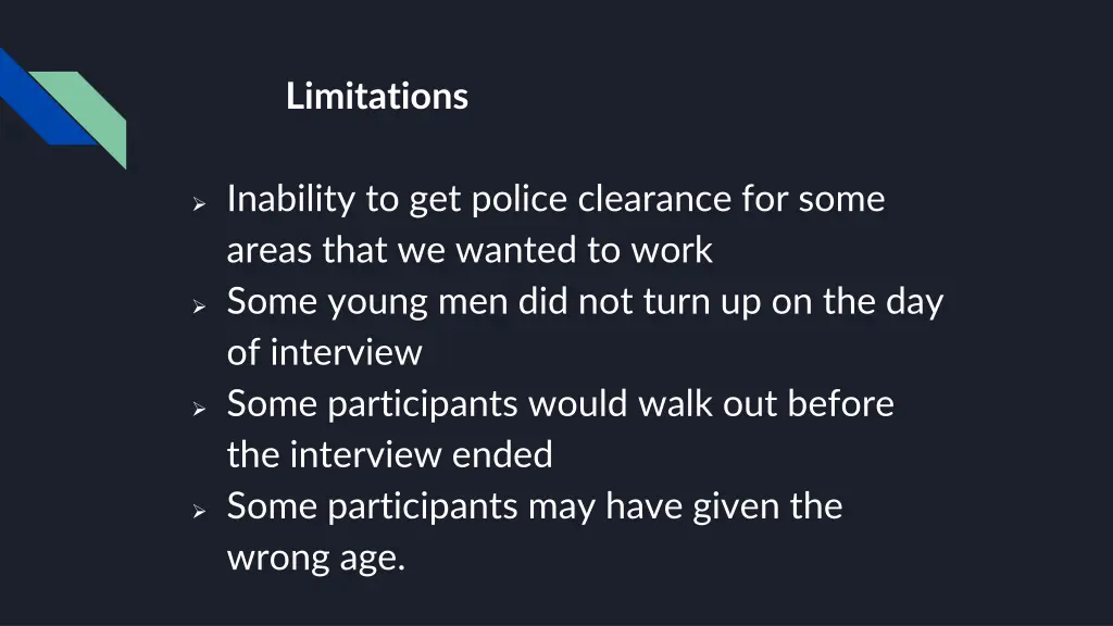 limitations