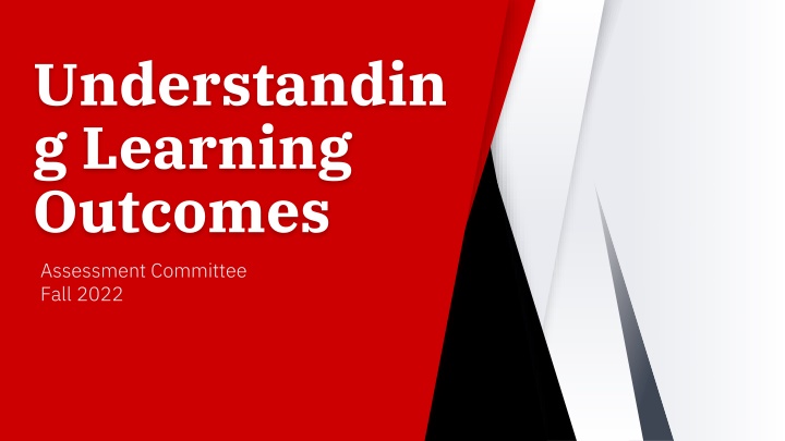understandin g learning outcomes assessment