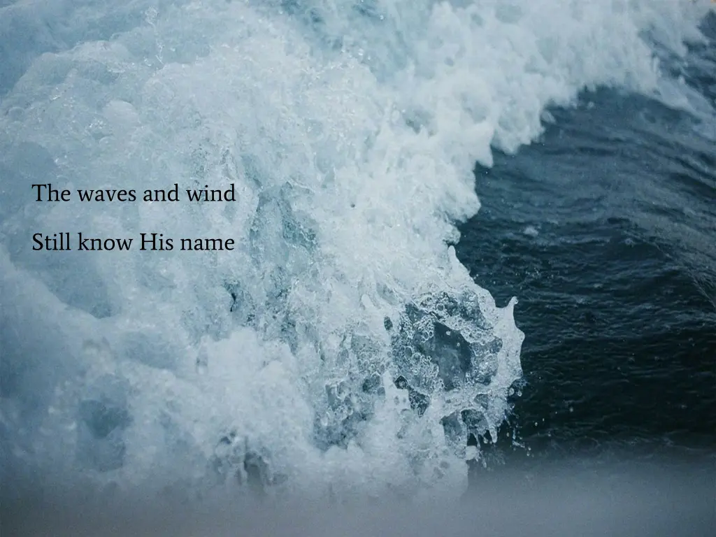 the waves and wind