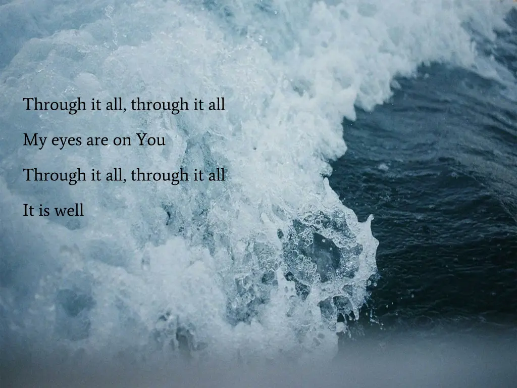 through it all through it all