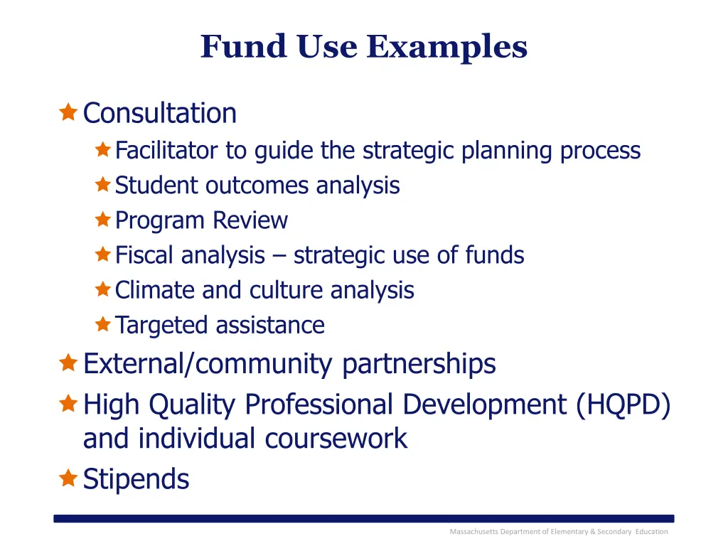 fund use examples