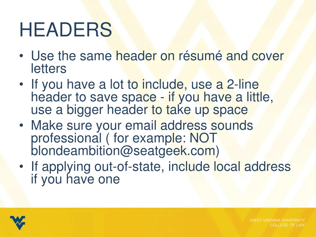 headers