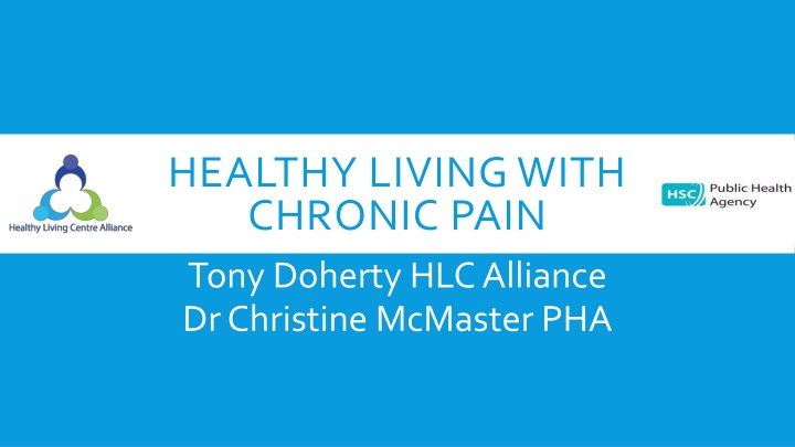 healthy living with chronic pain tony doherty