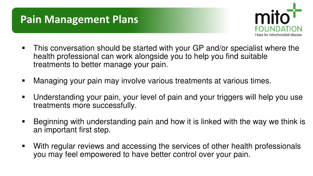 pain management plans