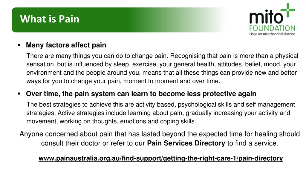 what is pain 1