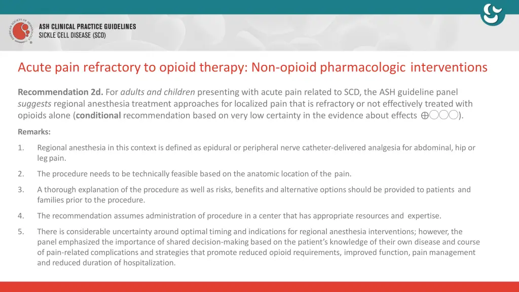 acute pain refractory to opioid therapy