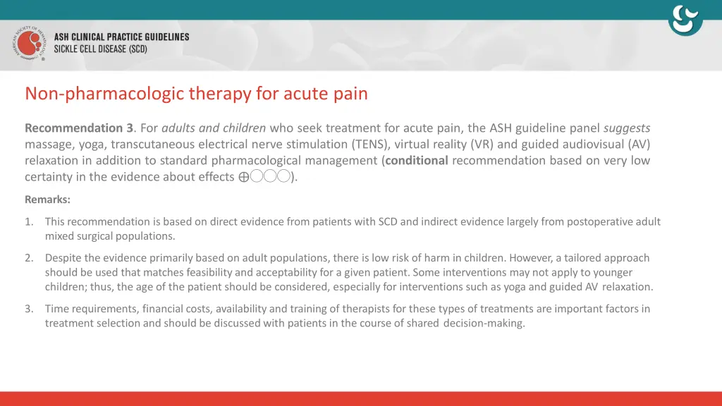 non pharmacologic therapy for acute pain