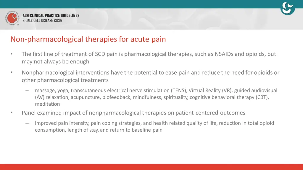 non pharmacological therapies for acute pain
