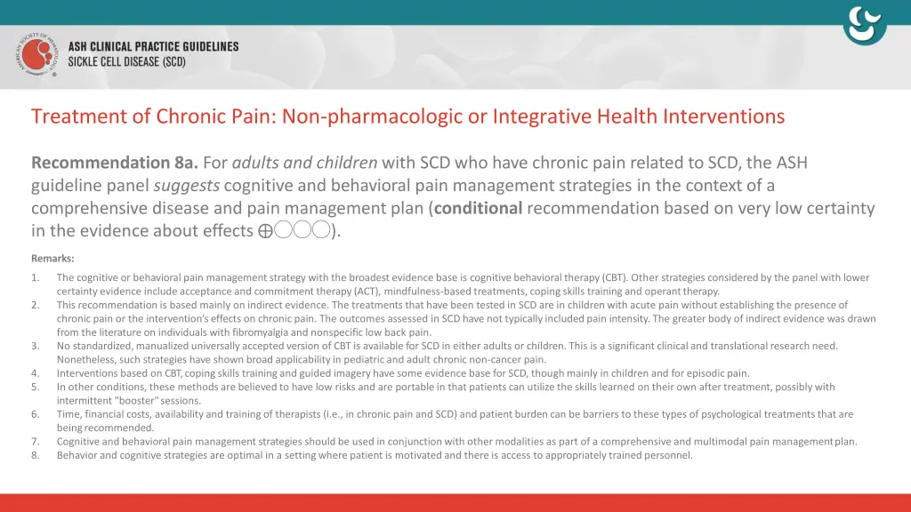 treatment of chronic pain non pharmacologic