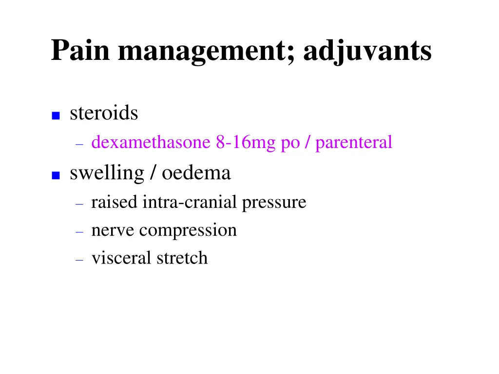 pain management adjuvants 1