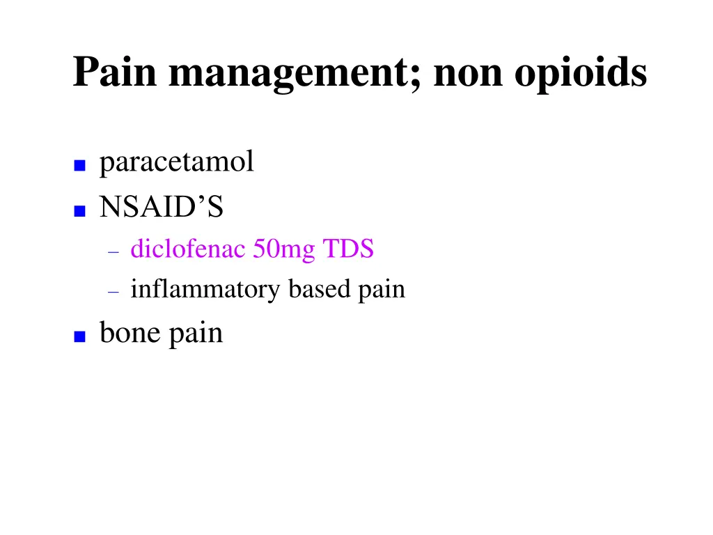 pain management non opioids