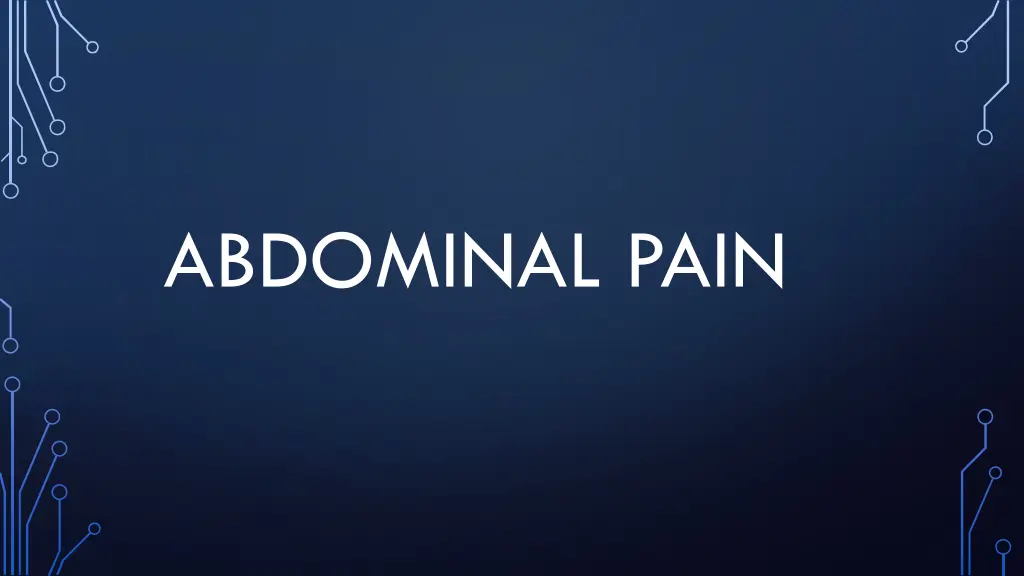 abdominal pain