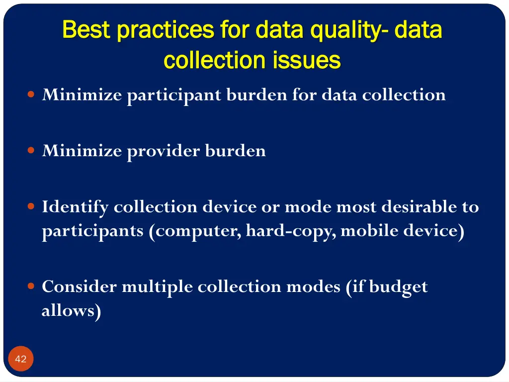 best practices for data quality best practices 1