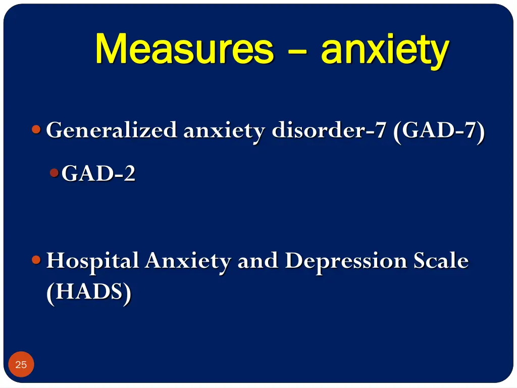 measures measures anxiety