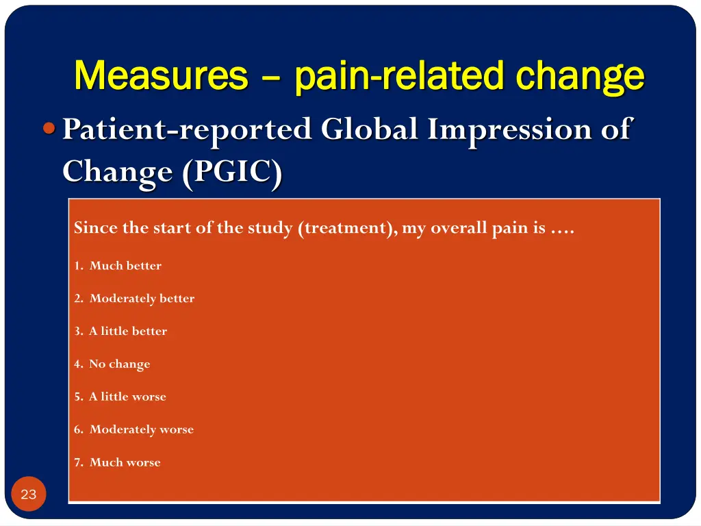 measures measures pain patient reported global